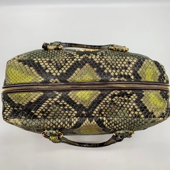 Prada Cervo Lux Printed Snakeskin Leather Tote - Picture 14 of 14